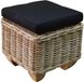 AVH-Collectie Toronto voetenbank 43x43xH43 cm naturel rotan
