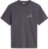 Tommy Hilfiger Tommy Jeans T-shirt Tjm Rlx Novelty Ss Tee Dm0dm23190 Pt2 Washed Black Mannen Maat - L