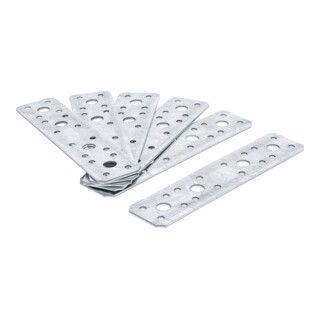 BGS Do it yourself BGS Assortiment verbindingsplaten - 180 x 40 x 2 mm - 6-dlg.
