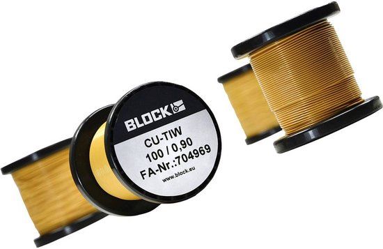 BLOCK Koperdraad gelakt Buitendiameter (incl. isolatielak): 0.20 mm 226.1 m 0.10 kg