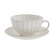 Lene Bjerre Camille tasse avec soucoupe blanc cassé