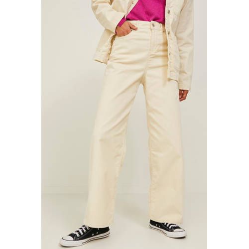JJXX JXGELLY Corduroy Wide Leg Jeans - Ecru