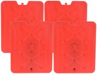 Excellent Houseware Koelelement Ice Pack - 4x - Rood - Plat - Polyethyleen - 900 gram - 32 x 25 x 1 cm