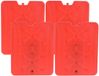 Excellent Houseware Koelelement Ice Pack - 4x - Rood - Plat - Polyethyleen - 900 gram - 32 x 25 x 1 cm
