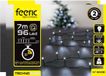 Feeric lights & Christmas Feeric lights Kerstverlichting - 2x - helder wit - 7 m - 96 LED lampjes - zwart snoer - batterij