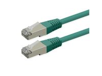 ROLINE S/FTP Patch Cord, Cat.6, PoE, Green, 20m