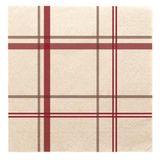 Ecolabel Servetten, 2-laags, 1/4 "Tartan", 18 g/m², 40 x 40 cm, gerecycled, 100 stuks