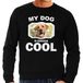 Bellatio Decorations Labrador retriever honden trui / sweater my dog is serious cool zwart - heren - Labradors liefhebber cadeau sweaters XXL