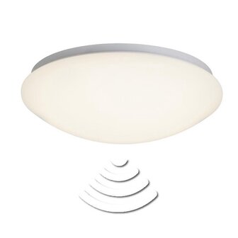 Brilliant FAKIR Plafondlamp met sensor - Wit - LED - Rond - 32 cm