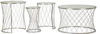 Mauro Ferretti Tafel Noah Silver Set 4 Pcs Ø 70×45 cm