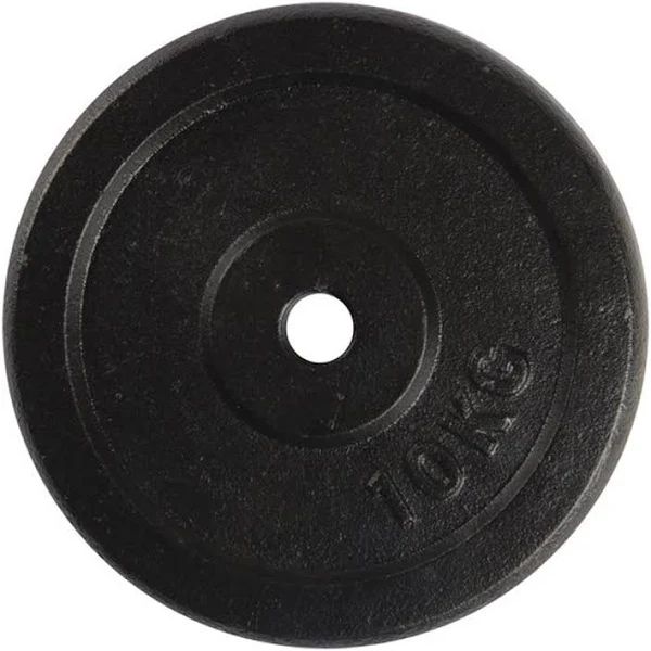 VirtuFit Gietijzeren Halterschijf - 10 kg - 30 mm - Zwart
