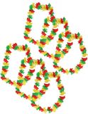 Limburg carnaval krans Hawaii - 6x - rouge/jaune/vert - Accessoires de carnaval