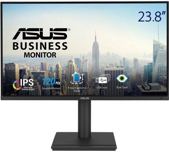 Asus BE249QG Business Monitor - 24" (23.8" zichtbaar), IPS, 120Hz, frameloos