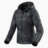 REV'IT! Flare 2 Veste Femme Camo Noir Gris Taille 34
