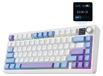 Merkloos Reaper Toetsenbord gaming draadloos - Mechanisch - 75% - TFT-scherm - Wit paars