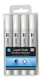 Anker International Venstermarker, wit, 4 stuks