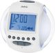 AEG Radio-réveil MRC 4117 Blanc avec bleu