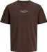 JACK&JONES JPRBLALUCAS SS TEE FST Heren T-shirt - Katoen - Korte mouw - Ronde hals - Logo - Chocolate Martini - Maat XL