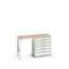 Bott Verso Werkbank | 7 Lades | 1 Deur | Breedte 1500mm | Multiplex | RAL 7035