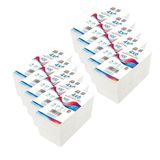 Double Dragon 5000 Premium Coated Direct Thermal Labels Fanfold 4x6 Inch Self-Adhesive Compatibel met Zebra MUNBYN Rollo TSC Toshiba Citizen Label Printers LP2844 GK420D ZD421 (10 Stapels)