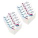 Double Dragon 5000 Premium Coated Direct Thermal Labels Fanfold 4x6 Inch Self-Adhesive Compatibel met Zebra MUNBYN Rollo TSC Toshiba Citizen Label Printers LP2844 GK420D ZD421 (10 Stapels)