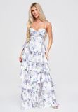 Ombre LARICA Jurk - Gebloemd - Jurk Violet M