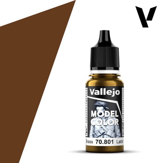 Vallejo 70801 Model Color Brass - Acryl Verf flesje - 17 ml