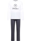 Carlo Colucci Pyjama lang ' Ferretti ' grijs / wit