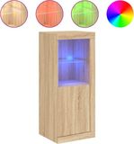 vidaXL Dressoir met LED-verlichting Sonoma eikenkleurig 100 cm