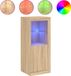 vidaXL Dressoir met LED-verlichting Sonoma eikenkleurig 100 cm