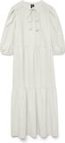 VERO MODA Vmpretty robe 3/4 manches Wvn Ga Noos Blanc Neige M