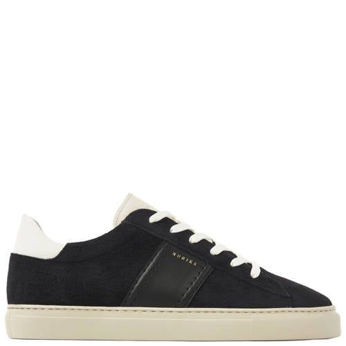 Nubikk Jase Morris suède sneakers donkerblauw