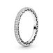 PANDORA Damen-Ring Unendliche Herzen 925 Silber Zirkonia transparent Gr. 58 (18.5) - 190963CZ-58