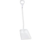 Vikan, Ergonomische schop, groot blad, 1310mm lang, wit