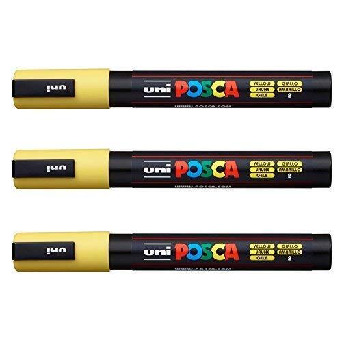 Posca PC-5M by Uni-Ball - [Pack van 3] Geel