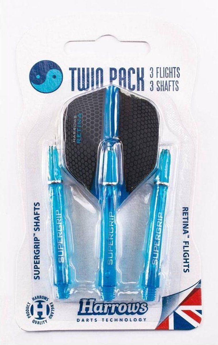 Harrows TWIN PACK Aqua - Zwart/Blauw