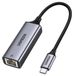 Ugreen Carte réseau externe RJ45 - USB Type C (1000 Mbps / 1 Gbps) Gigabit Ethernet, gris (CM199)