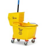 Simpli-Magic Commerciële dweilemmer met zijperswringer, 36 Quart, Geel