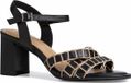 Tamaris Sandale Femme 1-1-28337-28 Noir Cuir/Synthétique Talon bloc 5-7cm Normal Taille 40 EU