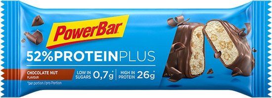 PowerBar Proteïne Plus 52% Bar Chocolate Nut - 20 x 50g