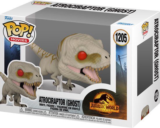 Funko Pop! Jurassic World - Dominion - Ghost - Atrociraptor #1205 - Action Figure