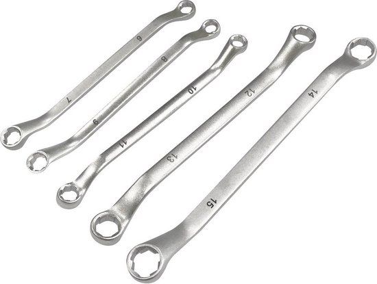 Kunzer 7SLS05 Dubbele ringsleutelset Sleutelbreedte (metrisch) 6 - 15 mm