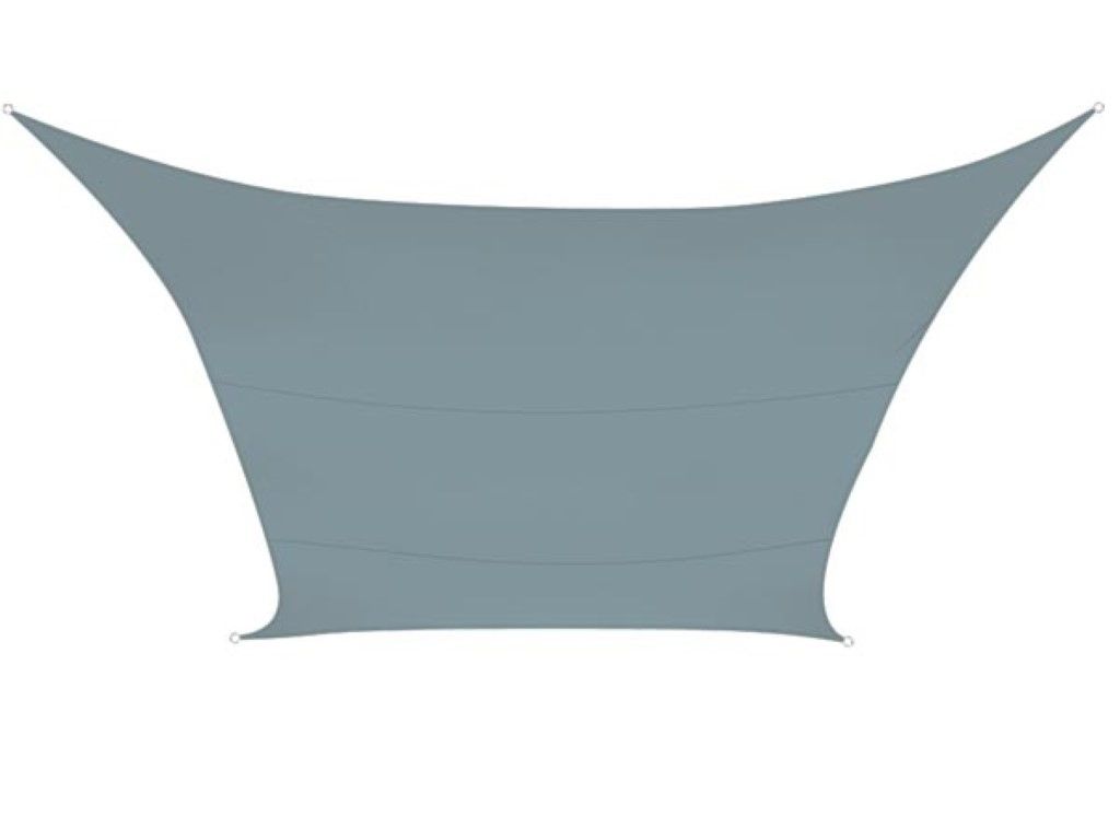 Perel Schaduwdoek Rechthoekig Licht Grijs - 2x3m - Polyester