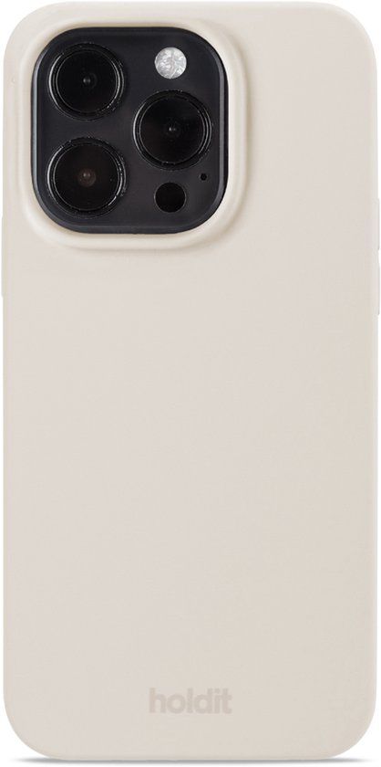 Holdit Silicone Case geschikt voor Apple iPhone 14 Pro - Light Beige