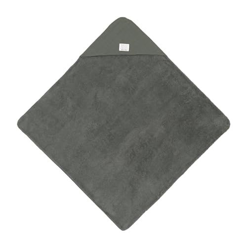 LÄSSIG Babyhanddoek met capuchon - petrol green
