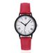 LGT JWLS LGT Dameshorloge rood met zwarte kast en witte wijzerplaat