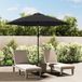 Prolenta Maison Exclusive Parasol met LED-verlichting en stalen mast, 300 cm, zwart