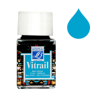 Diversen Lefranc Bourgeois Vitrail glas & porseleinverf 087 cyan (50 ml)