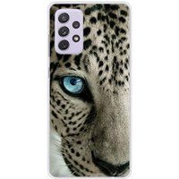 Samsung Galaxy A72 4G Oeil de leopard bedrukt siliconen hoesje