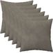 vidaXL Kussensloop 6 pcs Heerlen Lichtgrijs 40 x 40 cm Fluweel